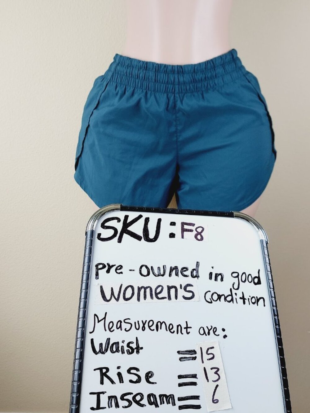 Athleta Women's Teal Elastic Waist Built-In-Sport Running Athletic Shorts Sz S - Picture 10 of 10